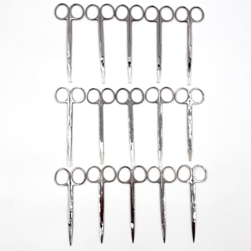 15 Small Straight Stainless Steel Scissors Multipurpose Grooming Beauty Crafts